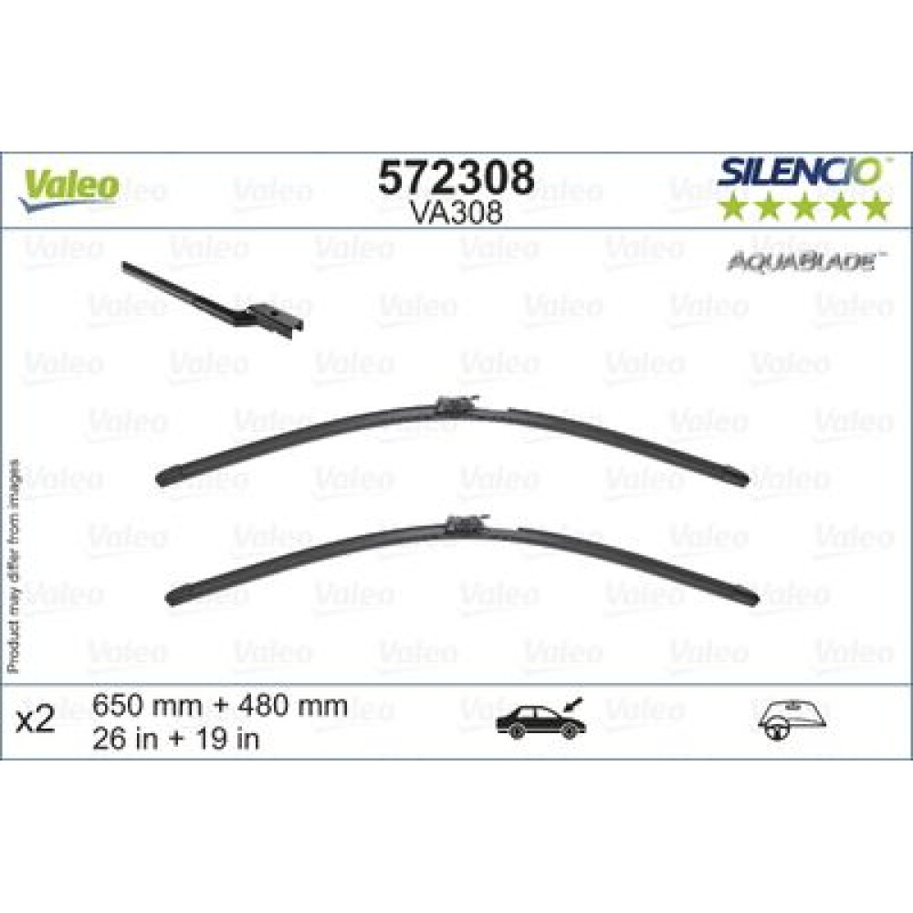 Комплект стеклоочистителей VALEO 572308