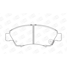 CHAMPION 572324ch Гальмівні колодки передні CHAMPION 572324ch