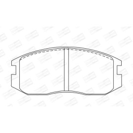 Тормозные колодки передние CHAMPION 572375ch