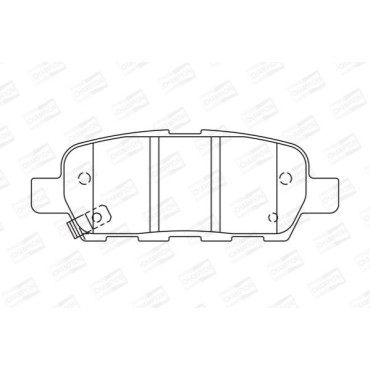 Тормозные колодки задние CHAMPION 572501ch