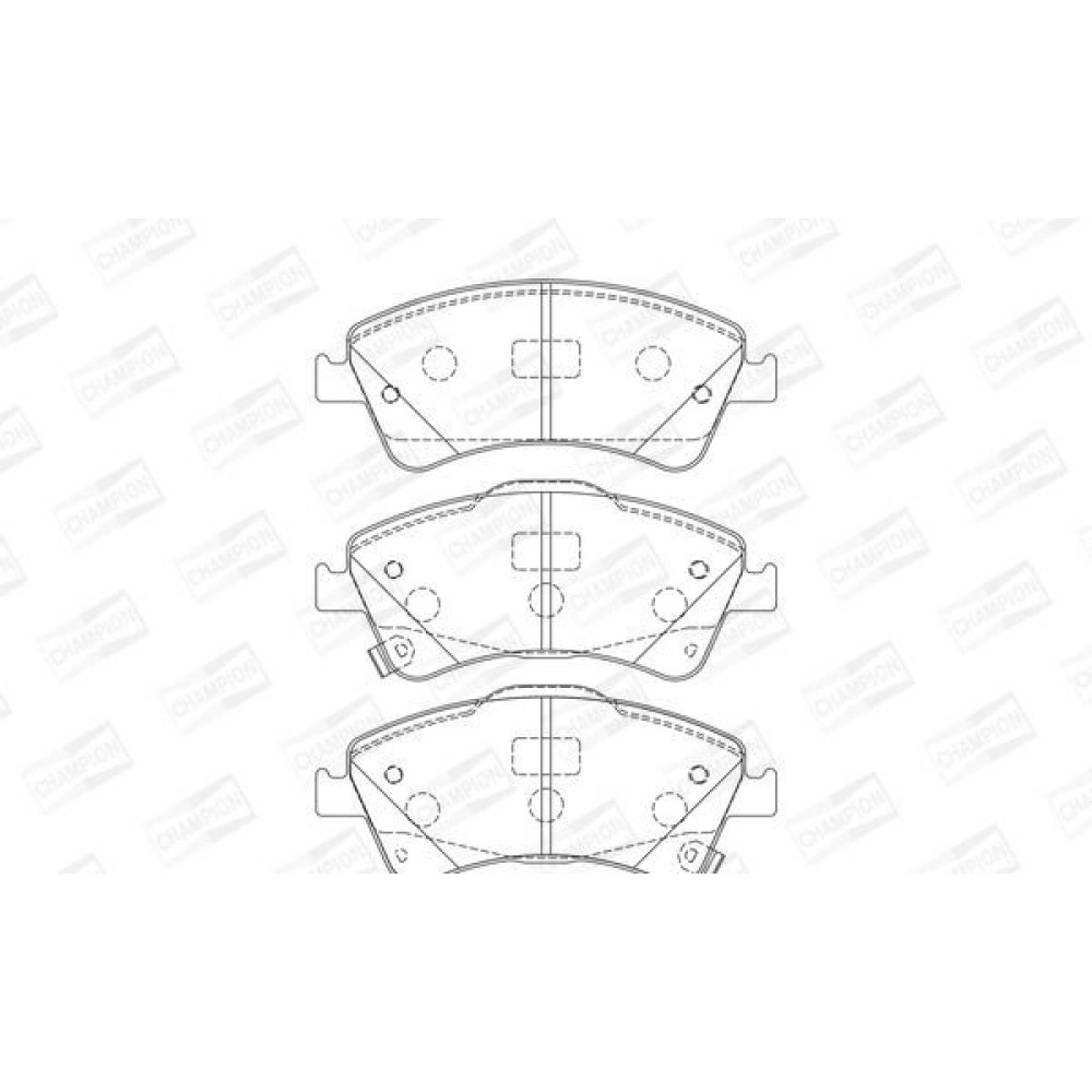 Тормозные колодки передние CHAMPION 572525ch