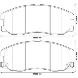 Тормозные колодки передние JURID 572570j