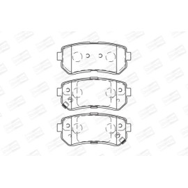 Тормозные колодки задние CHAMPION 572604ch