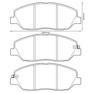 Тормозные колодки передние JURID 572607j