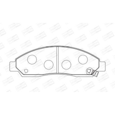 Гальмівні колодки передні CHAMPION 572643ch