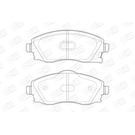 Тормозные колодки передние CHAMPION 573011ch
