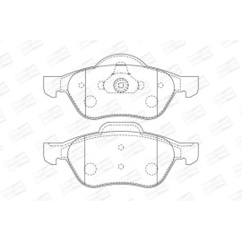 Гальмівні колодки передні CHAMPION 573016ch