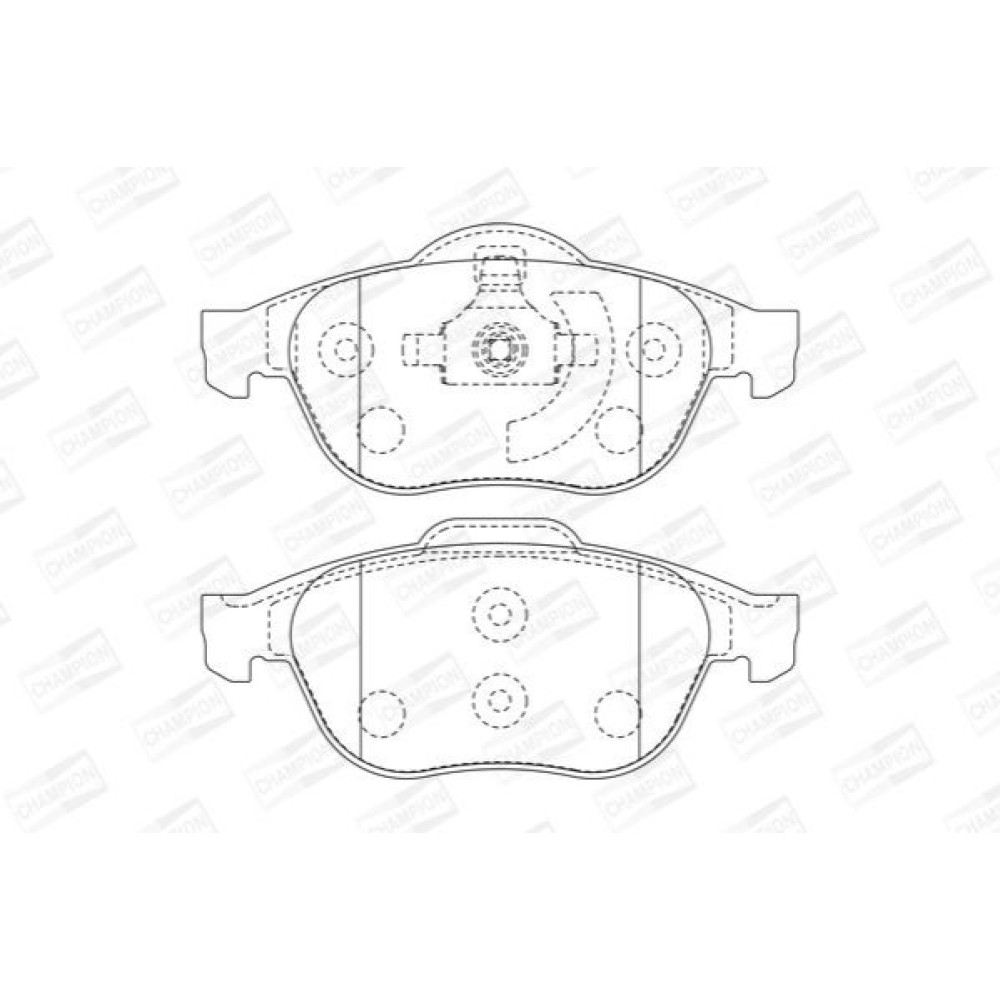 Тормозные колодки передние CHAMPION 573025ch