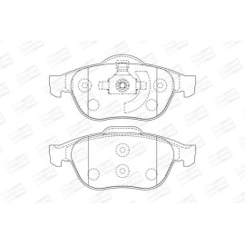 Тормозные колодки передние CHAMPION 573025ch