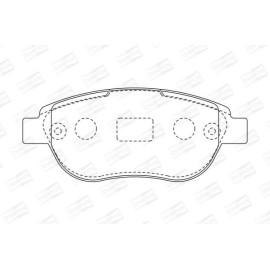 Тормозные колодки передние CHAMPION 573031ch