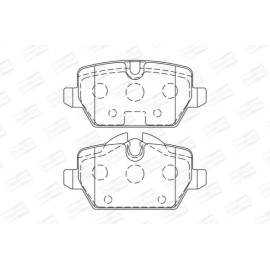 CHAMPION 573136ch Гальмівні колодки задні CHAMPION 573136ch