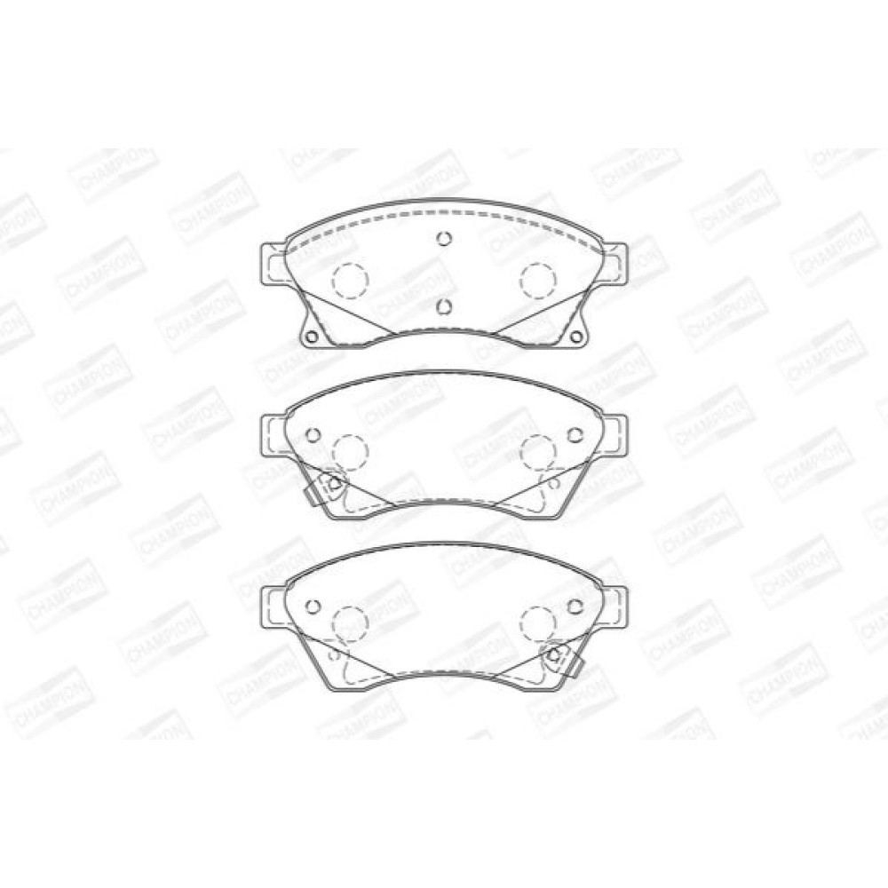 Тормозные колодки передние CHAMPION 573332ch