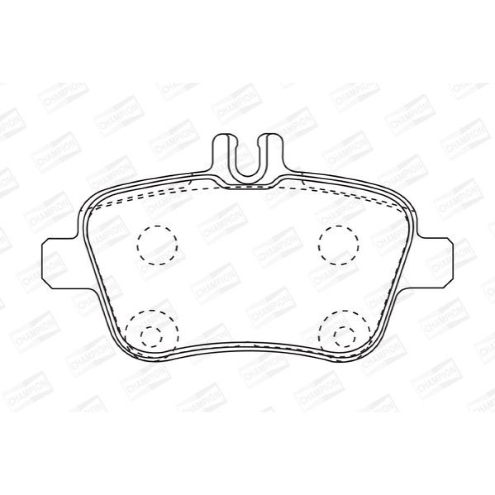Тормозные колодки задние CHAMPION 573370ch