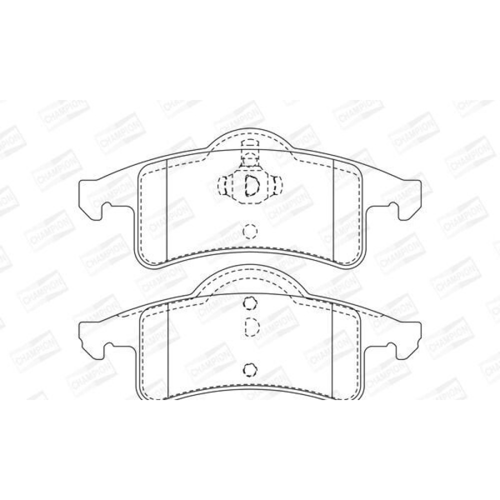 Тормозные колодки задние CHAMPION 573374ch