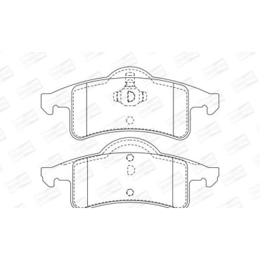 Тормозные колодки задние CHAMPION 573374ch