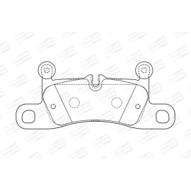 CHAMPION 573395ch Тормозные колодки задние CHAMPION 573395ch
