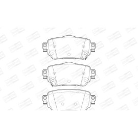 Тормозные колодки задние CHAMPION 573658ch