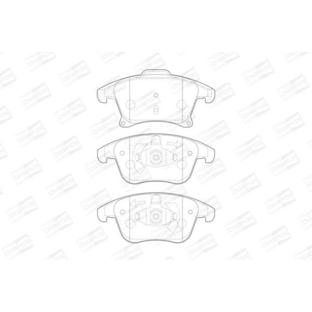 Гальмівні колодки передні CHAMPION 573674ch