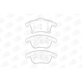 Гальмівні колодки передні CHAMPION 573674ch