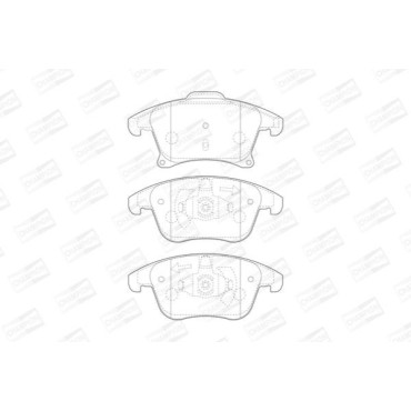 Тормозные колодки передние CHAMPION 573674ch
