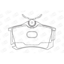 CHAMPION 573682ch Тормозные колодки передние CHAMPION 573682ch