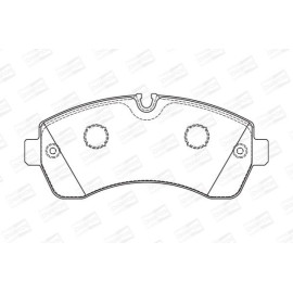 Тормозные колодки передние спарка CHAMPION 573726ch