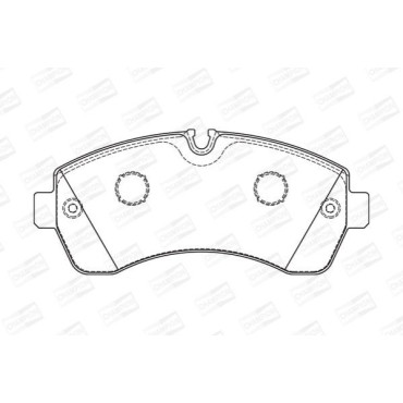 Тормозные колодки передние спарка CHAMPION 573726ch