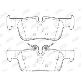 JURID 573767j Гальмівні колодки задні JURID 573767j