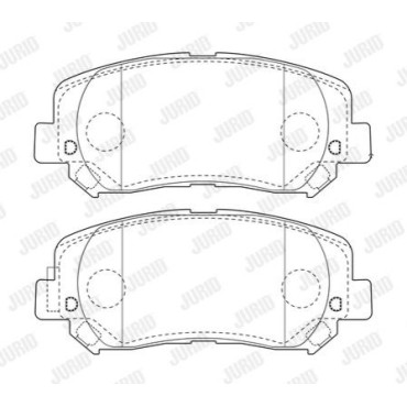 Тормозные колодки передние JURID 573787j