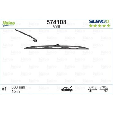 Задня щітка склоочисника 380мм VALEO 574108