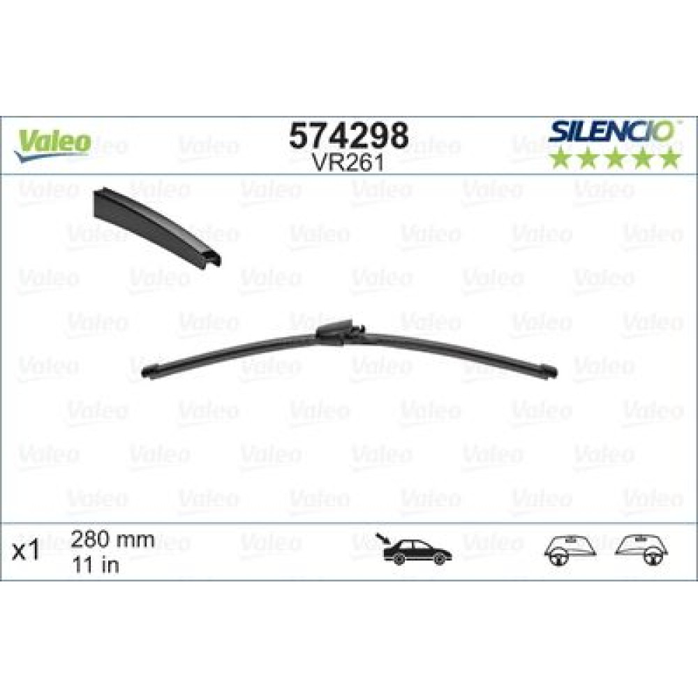 Щетка стеклоочистителя задняя VALEO 574298