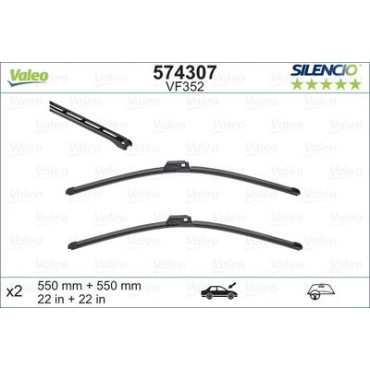 Комплект щіток склоочисника VALEO 574307