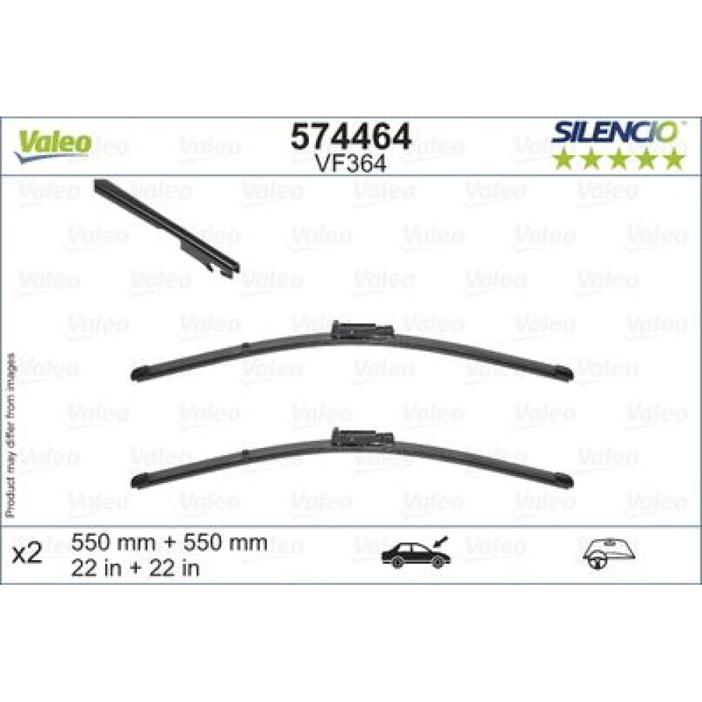 Комплект стеклоочистителей VALEO 574464