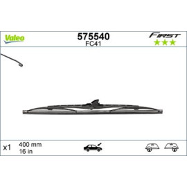 Каркасна щітка склоочисника 400мм VALEO 575540
