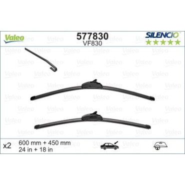 Комплект щіток склоочисника VALEO 577830
