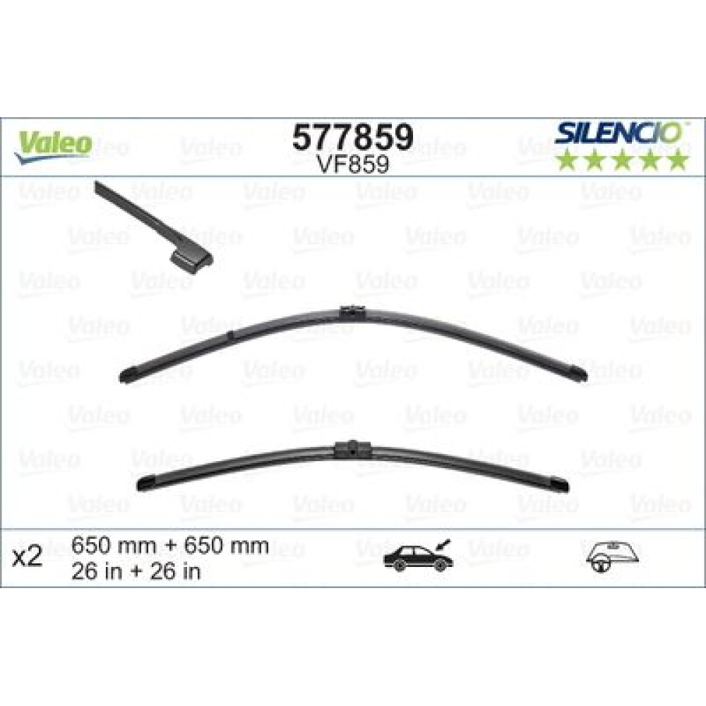Комплект щеток стеклоочистителя VALEO 577859