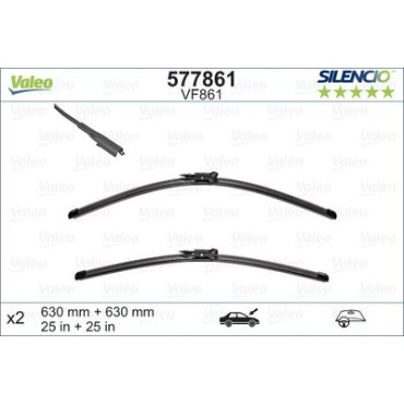 Комплект стеклоочистителей VALEO 577861
