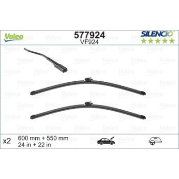 Комплект щеток стеклоочистителя VALEO 577924
