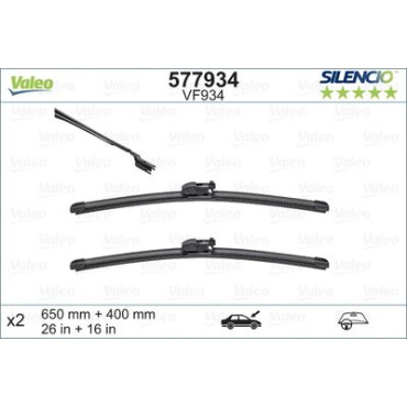 Комплект щеток стеклоочистителя VALEO 577934