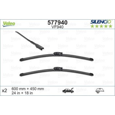 Комплект щіток склоочисника VALEO 577940