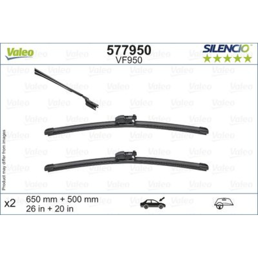 Комплект стеклоочистителей VALEO 577950