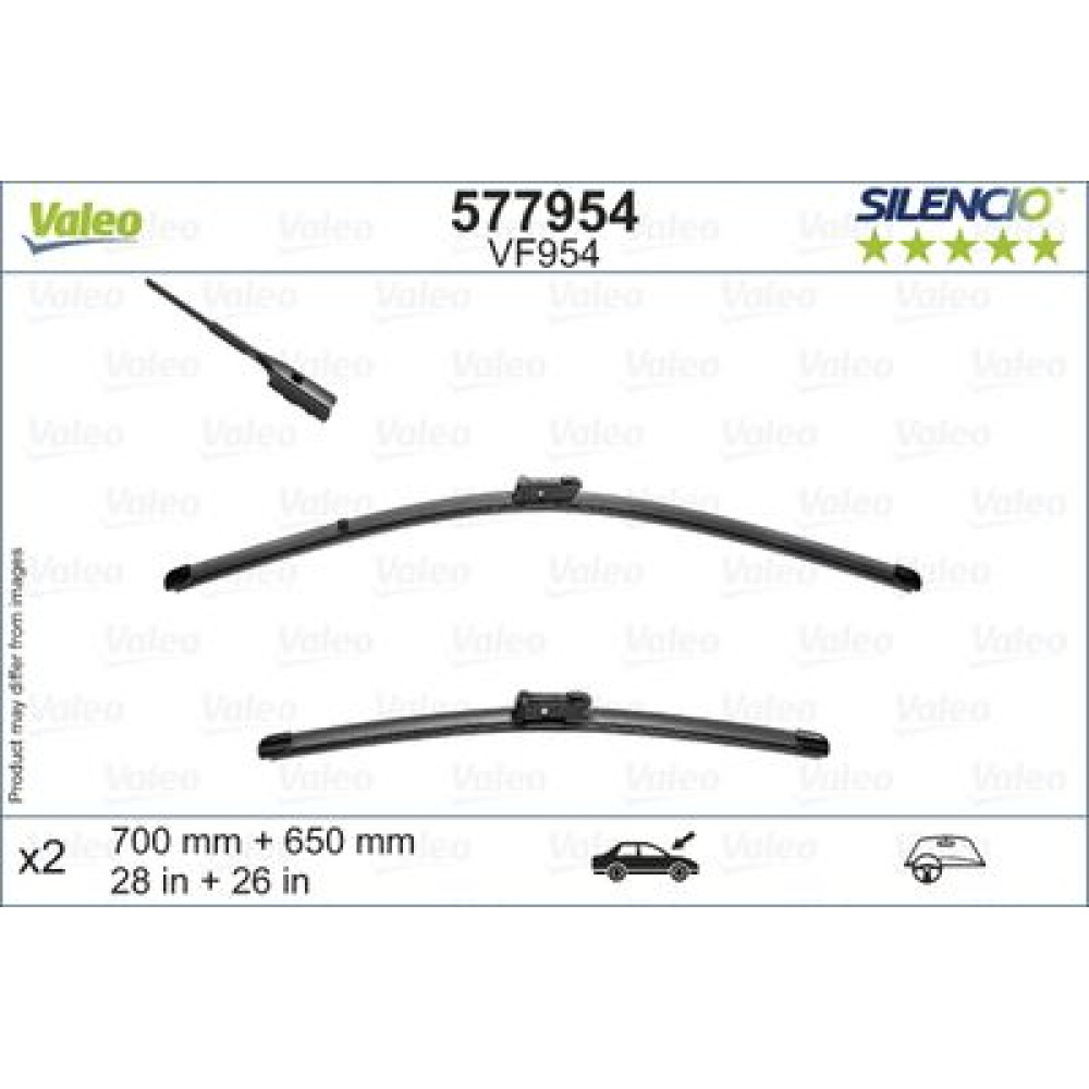 Комплект щеток стеклоочистителя VALEO 577954
