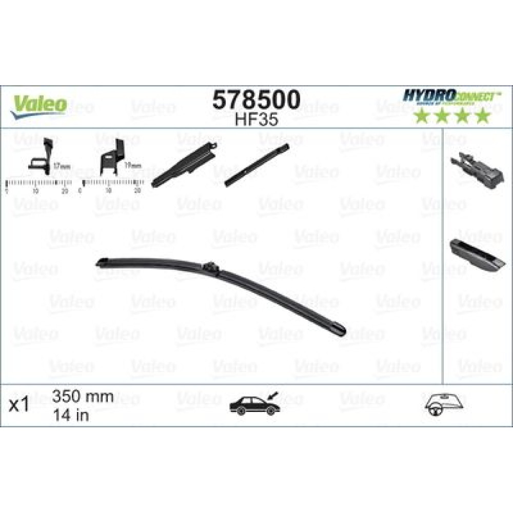 Щітка склоочисника HYDROCONNECT HF35 VALEO 578500