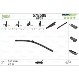 Безкаркасна щітка склоочисника HydroConnect Front 550мм VALEO 578508