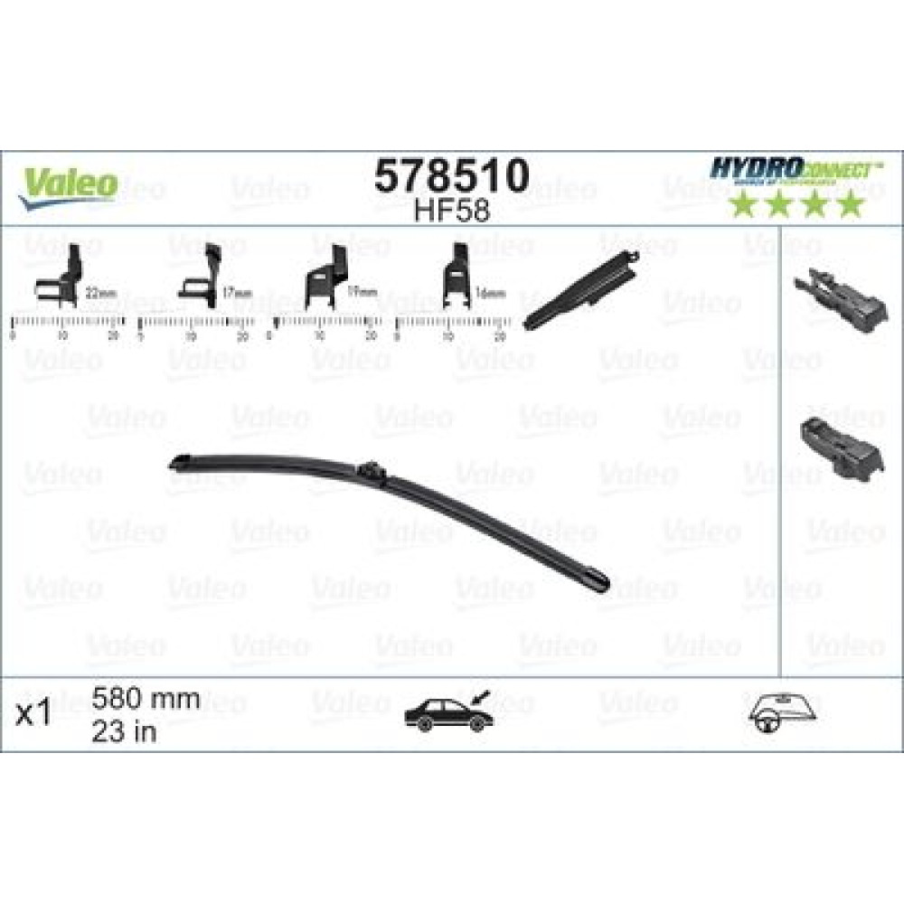 Щетка стеклоочистителя VALEO 578510