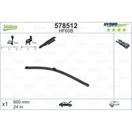 Щітка склоочисника HYDROCONNECT HF60B VALEO 578512