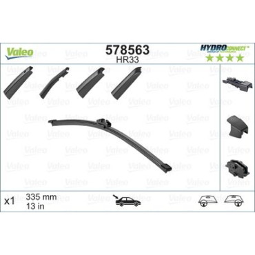 Задня щітка склоочисника 335мм VALEO 578563
