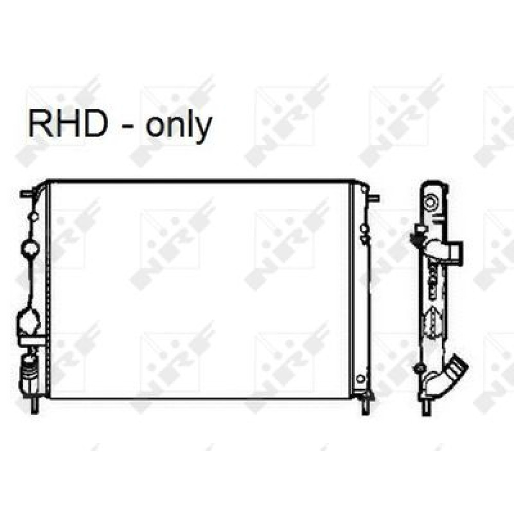 Радіатор охолодження двигуна NRF 58326