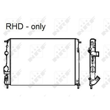 Радіатор охолодження двигуна NRF 58326