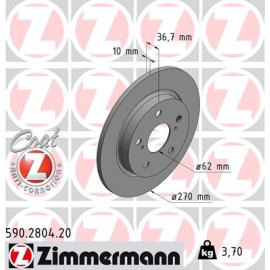 Диск гальмівний ZIMMERMANN 590280420